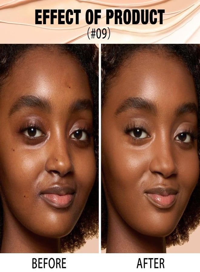QIDSTERS 2 in 1 Foundation Concealer, Lightweight Creamy Long Lasting Face Makeup for Combination Oily Skin, Conceals Dark Circles Under Eyes Dark Spots and Blemishes, Vegan Cruelty-Free, Cappuccino - Image 2
